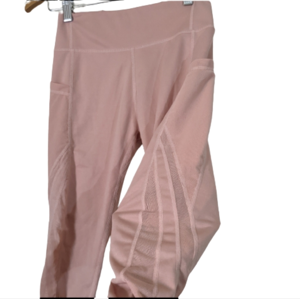 🌟 SHEIN Mesh Workout Athletic Blush Pink Leggings Size Small